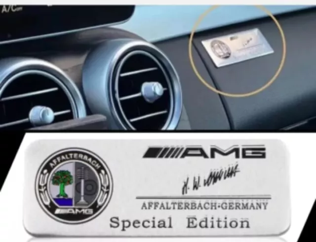 Insigne d'emblème AMG adapté pour Mercedes Benz AMG Console centrale  intérieure Fob