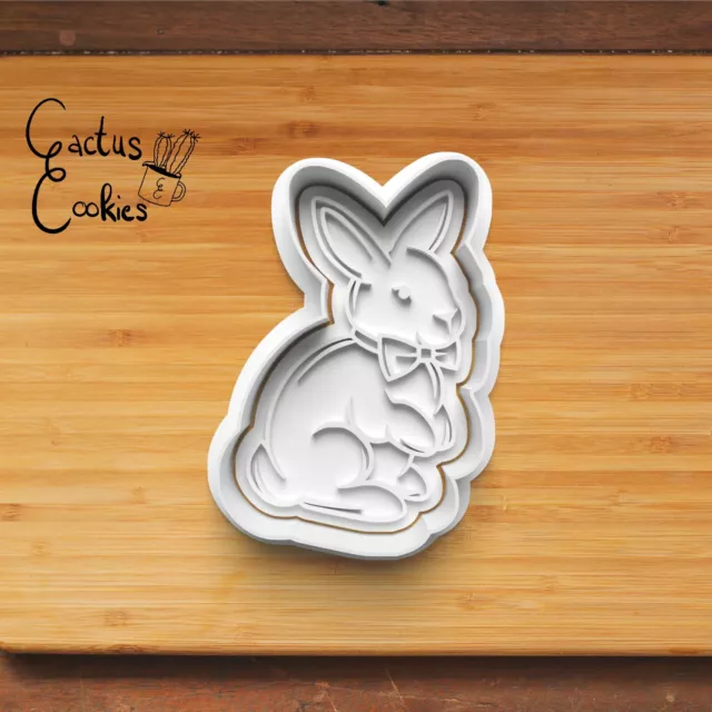 Cortador Conejo de Pascua molde de corte sello Clay Cutter cortador de arcilla