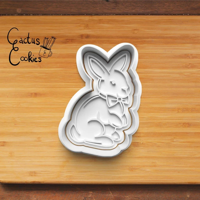 Cortador Conejo de Pascua molde de corte sello Clay Cutter cortador de arcilla
