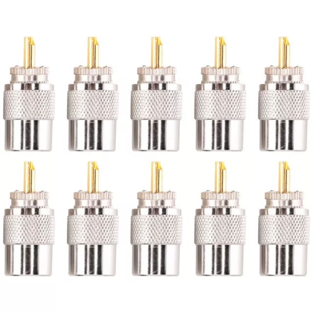 10PCS  Connector UHF Male Connector RG8 RG58 Cable Lug Antenna Connector6452