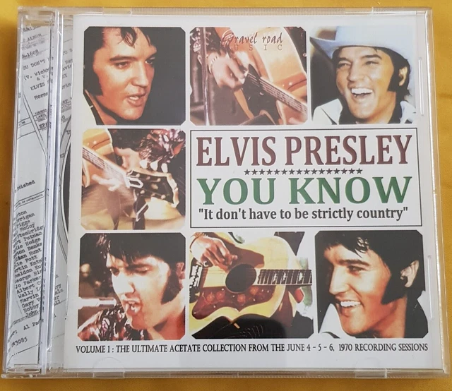 Elvis Presley  "You Know It Don't Have To Be Strictly Country Vol 1" Cd. 2008