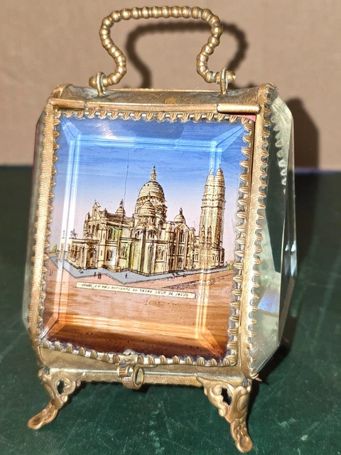 Coffret Rectangulaire En Agathe Et Laiton Doré - Epoque XIX