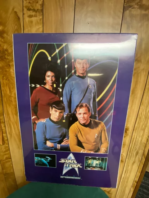 Star Trek Poster - Still in original plastic - STAR TREK 25th ANNIVERSARY