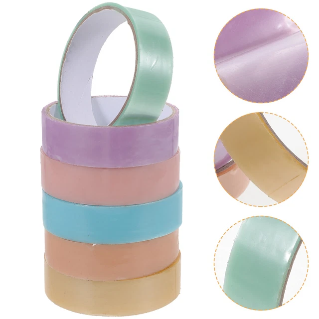 6 rollos bola de cinta de perlas 1000X2.4 cm plástico niño