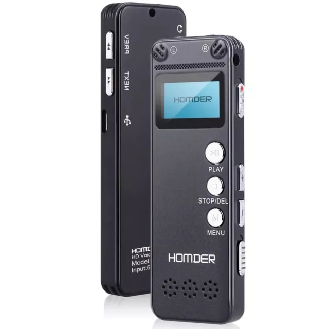 Digital Voice Recorder, Homder USB Professional Dictaphone Voice Recorder (16gb)