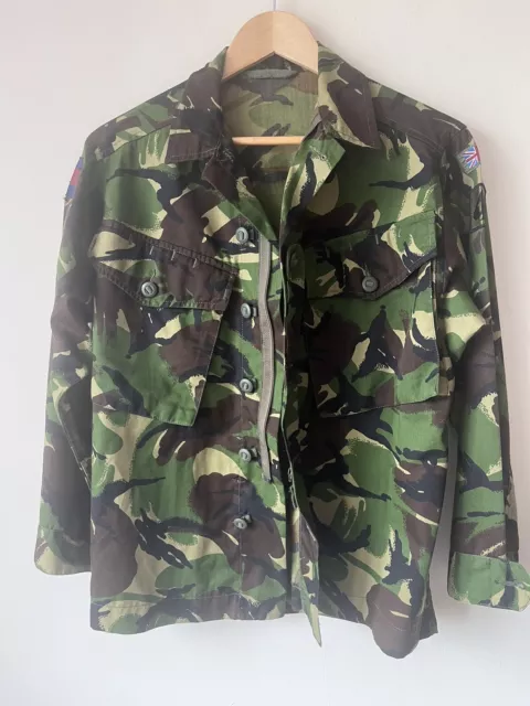 Army Nato DPM Combat Jacket Lightweight size 160/88 Ripstop Camo Distressed UK