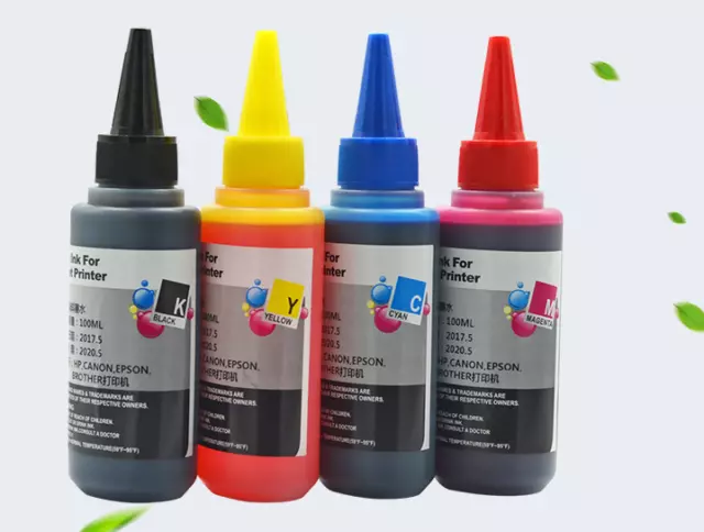 4 x100ml Refill Ink kit for HP BROTHER ESPON CANON - 4 COLOUR