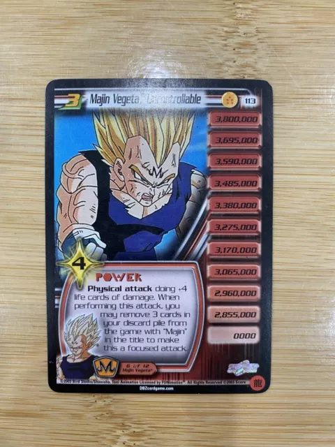 DBZ CCG TCG Dragon Ball Z Cards - Majin Vegeta, Uncontrollable 5-Star Rare