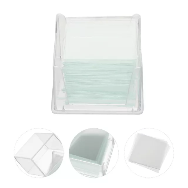 1000 Pcs/10 Square Cover Glass Microscope Slides with Specimens Blank
