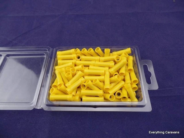 Yellow Buttsplice Crimp Pk 100 Cable Joiner