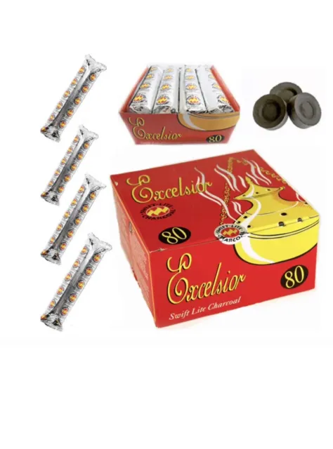 SHISHA HOOKAH CHARCOAL BAKHOOR INCENSE BURNER COAL TABLETS FOR Nakhla