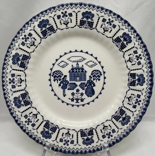 J&G Meakin England Royal Staffordshire Sampler 9” Ironstone Dinner Plate