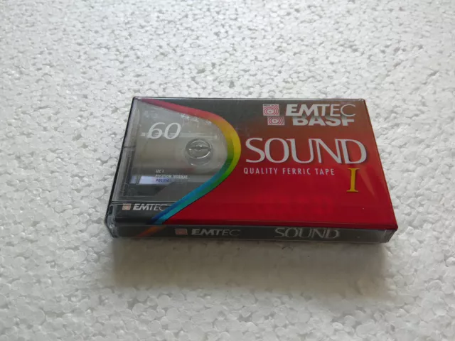 EMTEC BASF Sound I 60 MC Kassette Tape NEU und OVP