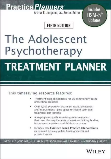 The Adolescent Psychotherapy Treatment Plann- 9781118067840, Berghuis, paperback