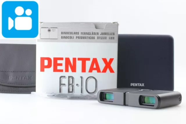 🎦VIDEO👀[Top MINT] Pentax FB-10 Noir 10x 18 6° Jumelles 17mm 128g Du JAPON