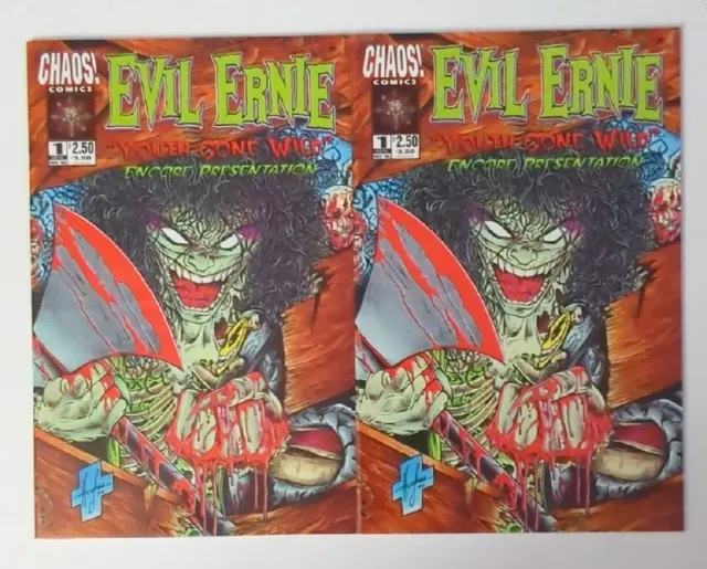 2 Evil Ernie #1 (11/1996) Chaos Comics Youth Gone Wild Reprint First Issue 1991