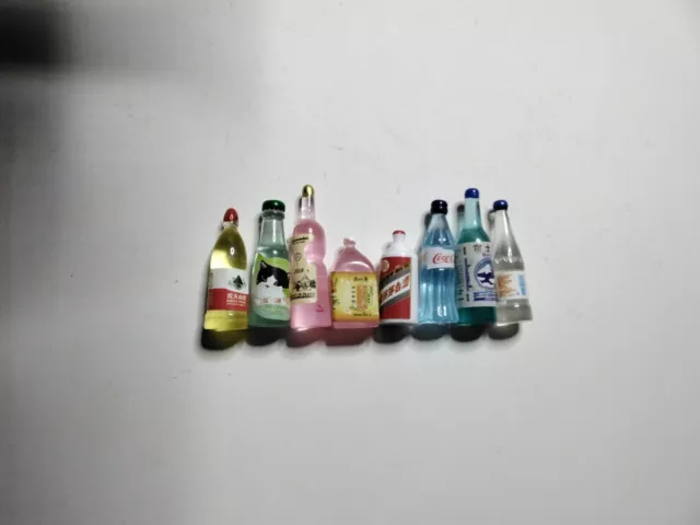 wichtel zubehör miniatur Flaschen 8 Stück