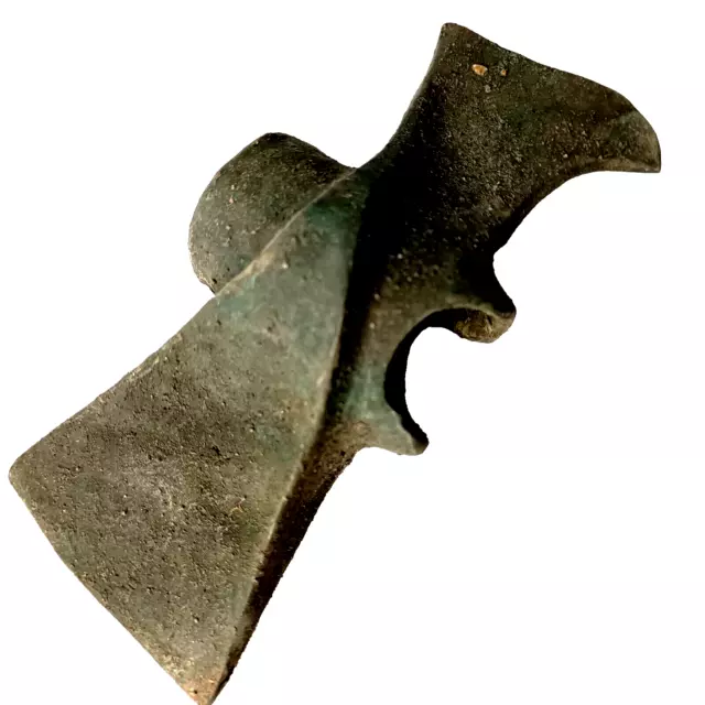 Ancient Viking Warrior Battle Bronze Double Axe Authentic Norse Artifact 7-8 AD 2