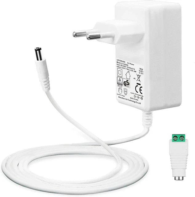 Alimentation Transformateur AC Vers DC 12V Pour Bande LED - Puissance 60W à 300W