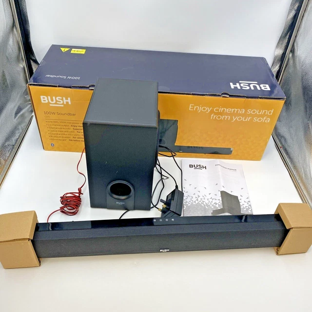 BUSH Q5S SOUND Bar With Power Supply & Subwoofer Boxed (No Remote) S5