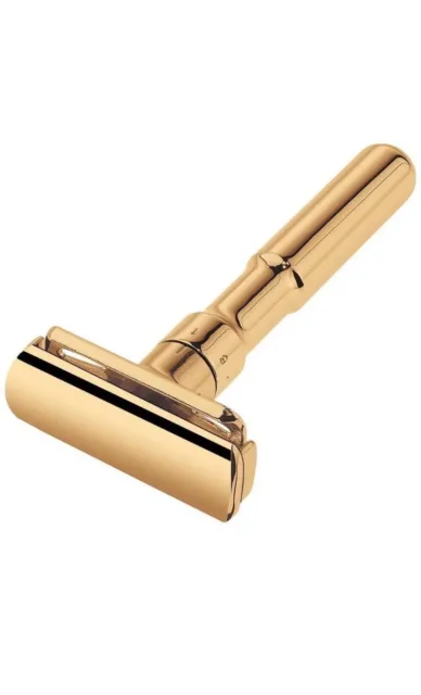 Merkur Futur 702 Adjustable Polished Gold Double Edge Safety Razor