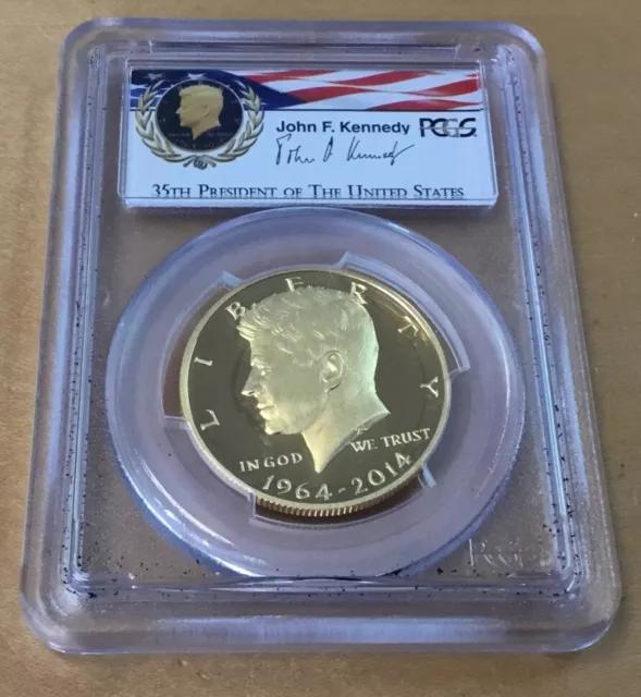 2014-W GOLD Kennedy Half Dollar PCGS PR70DCAM 50th Anniversary CAMELOT (M20)