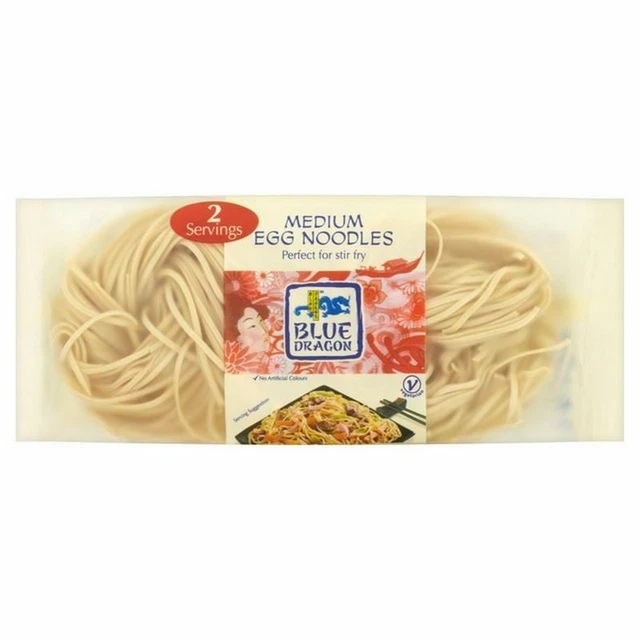 Dragon Bleu Nouilles Moyen D'Oeuf 100 G (Paquet de 2)