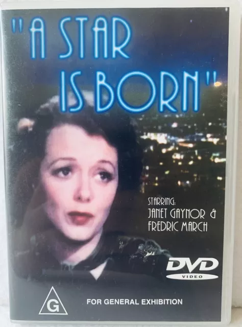 A Star Is Born (Janet Gaynor & Fredric March, 1937) Region Free DVD, Like New