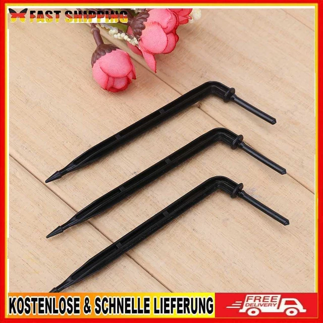 50 Stück/Menge Bend Pfeil Tropfer Micro Drip Bewässerung Kit Tropfen Strahler Pf