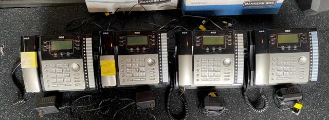 4(x) RCA VISYS 25424RE1 Corded 4 Line Business Phones ( Expandable) - Tested