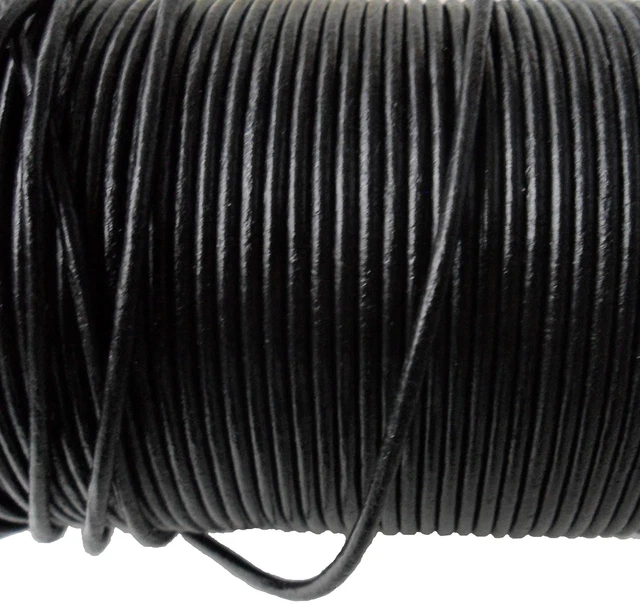 Un Mètre De Cordon De Buna Cord Plen Nor 2 Mm, Caoutchouc Nor De - Foto 10