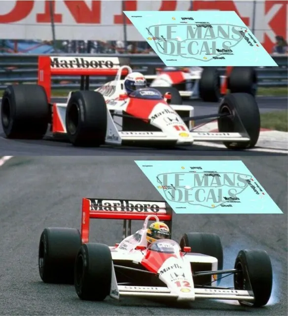 Decals McLaren MP4 / 4 Japan GP 1988 1:32 1:43 1:24 1:18 F1 Senna Prost decals