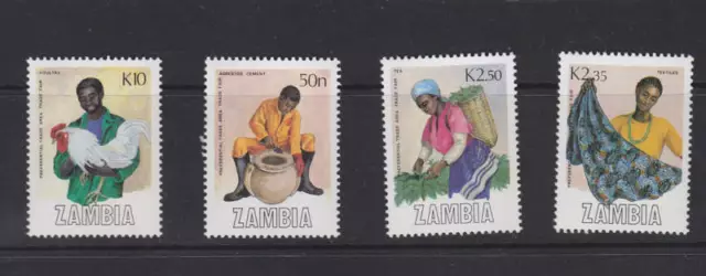 Zambia Scott # 444-447 Mnh  Trade Fair
