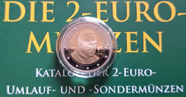 Vatikan Kursmünze 2 Euro 2015 PP Polierte Platte Proof aus dem KMS