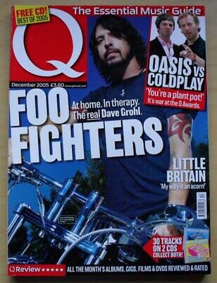 Foo Fighters Q #233 Magazine December 2005 Dave Grohl Cover With Feature Inside