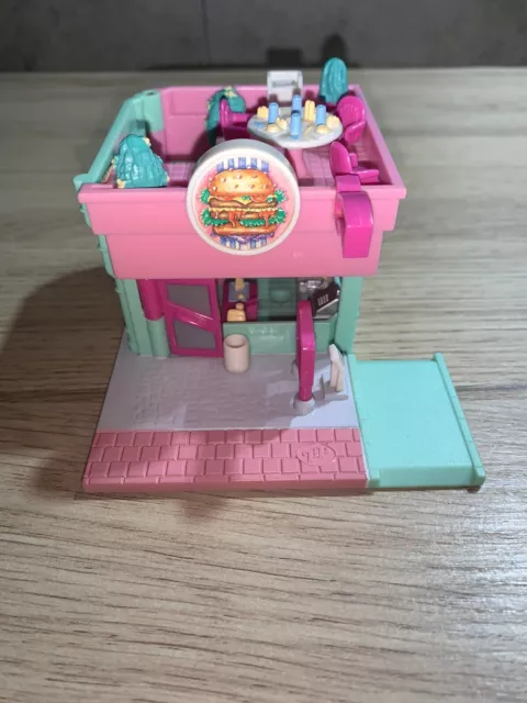 Polly Pocket Vintage Bluebird 1944 Restaurant Fast-food Burger