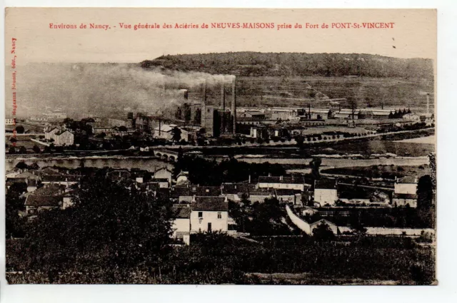 NEUVES MAISONS - Meurthe et Moselle - CPA 54 - Les acieries