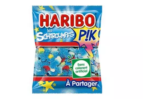 Haribo Bonbons acidulés les Schtroumpfs Pik le paquet de 275 g