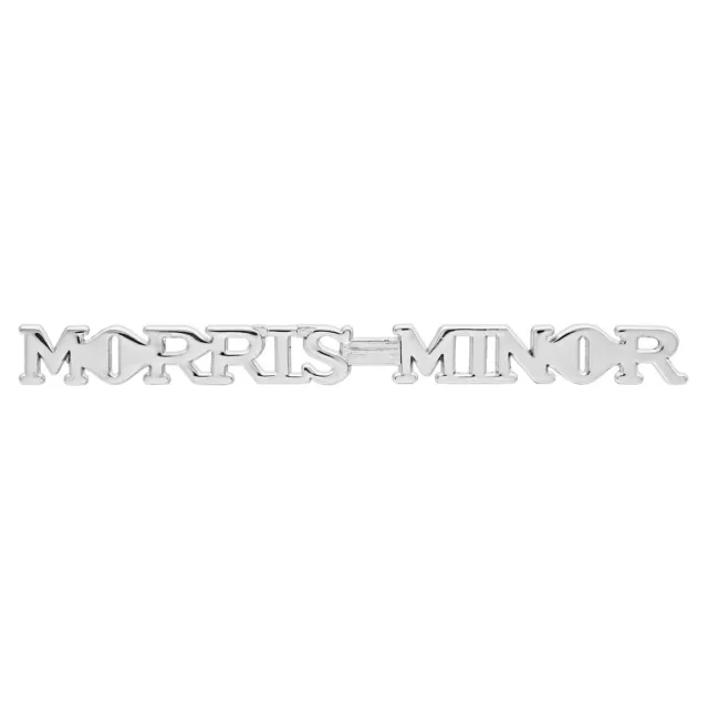 Bonnet side Badge Morris Minor Motif Chrome Morris Minor MM & S2 pre1956 AAA3328