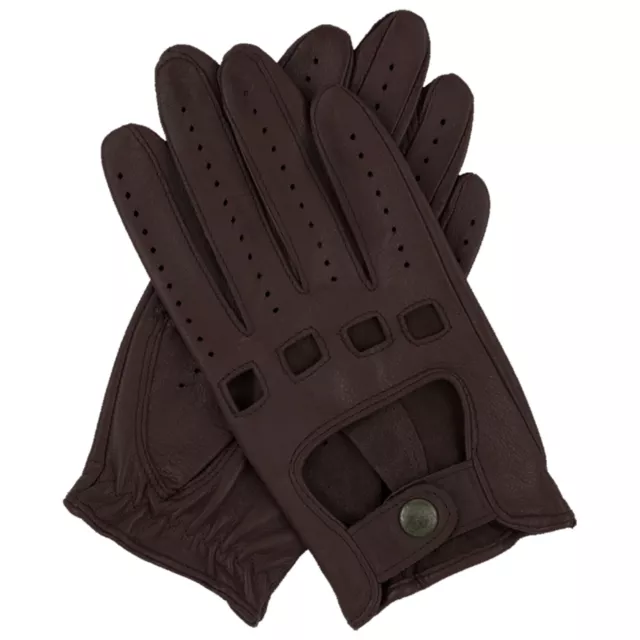 DENTS Womens Kangaroo Leather Driving Gloves Unlined w/ Gift Box Ladies - Brown 2