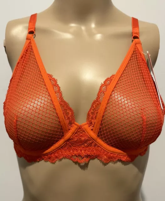 Me By Bendon Women Underwire Sheer Bra Fiesta Red Sexy Size 14D BNWT NEW