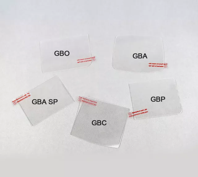 Glass Clear LCD Screen Lens Protector For GB GBP GBA GBC GBA SP Protective Film 2