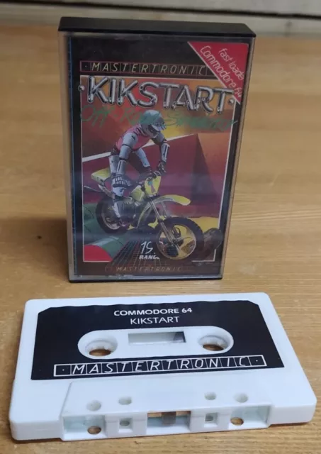 Kickstart - Commodore 64 C64 RARE Vintage Retro 80s Computer Game *FREE UK POST*