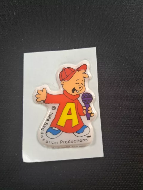 Alvin And The Chipmunks PUFFY STICKER 1980s VINTAGE 1984 ×1