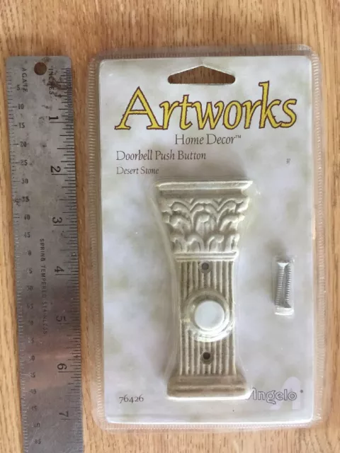New ARTWORKS Angelo Doorbell Push button door bell Column DESERT STONE 76426