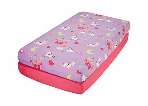Ultra Soft & Breathable Fitted Crib Sheet for Baby Girls (2 Pack)