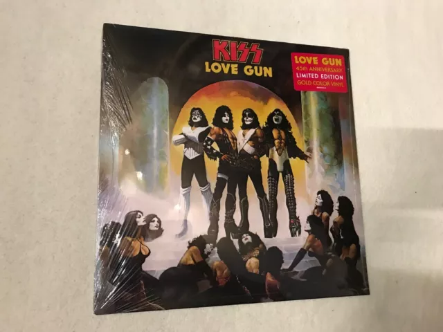 KISS Love Gun LP Kissonline Exclusive Gold Color Vinyl-45th Anniversary.sold out