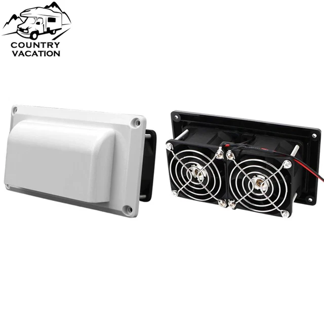 RV Caravan Exhaust Fan / Fridge Compartment Fan Vent 12V 13.2W Low Noise for Mot
