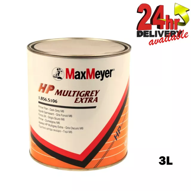 Max Meyer 1.856.5101 HP Primer Multigrey Extra - Dark Grey M6 - High Build 3L