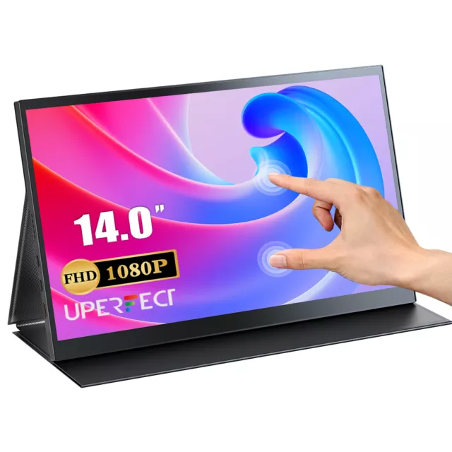 14 Zoll Tragbarer Touchscreen Monitore 1080P FHD IPS Computer Display 100% sRGB